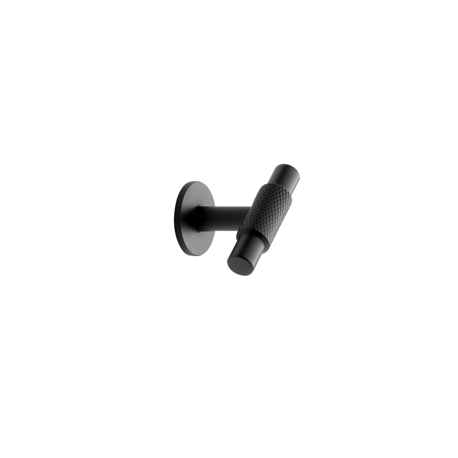 T-knop manor T ø30x54x39 zamak mat zwart